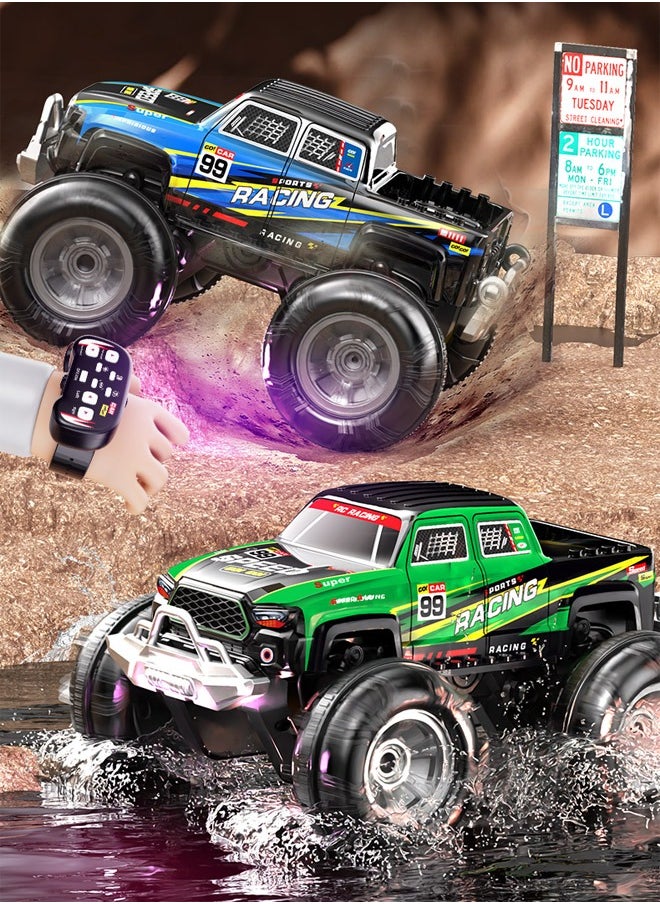 Amphibious Stunt Remote Control Car Could Stand with Different Lights for Kids 3+
