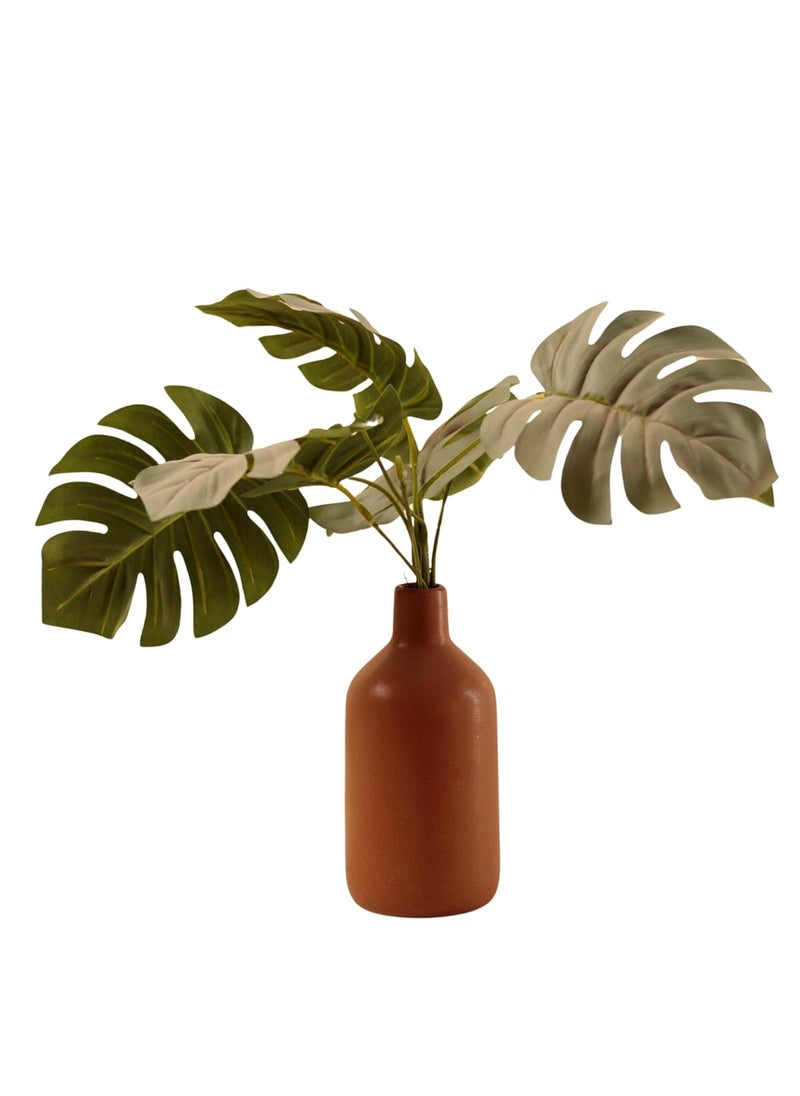 Craftribals Modern Ceramic Vase 7 inch Bottle Vase for FlowersGiftHomeOfficeDeskTableCenterpieceIdeal ShelfHousewarmingWedding Decorative