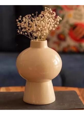 Craftribal Ceramic Flower Vase 85 inches White