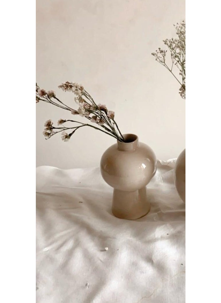 Craftribal Ceramic Flower Vase 85 inches White