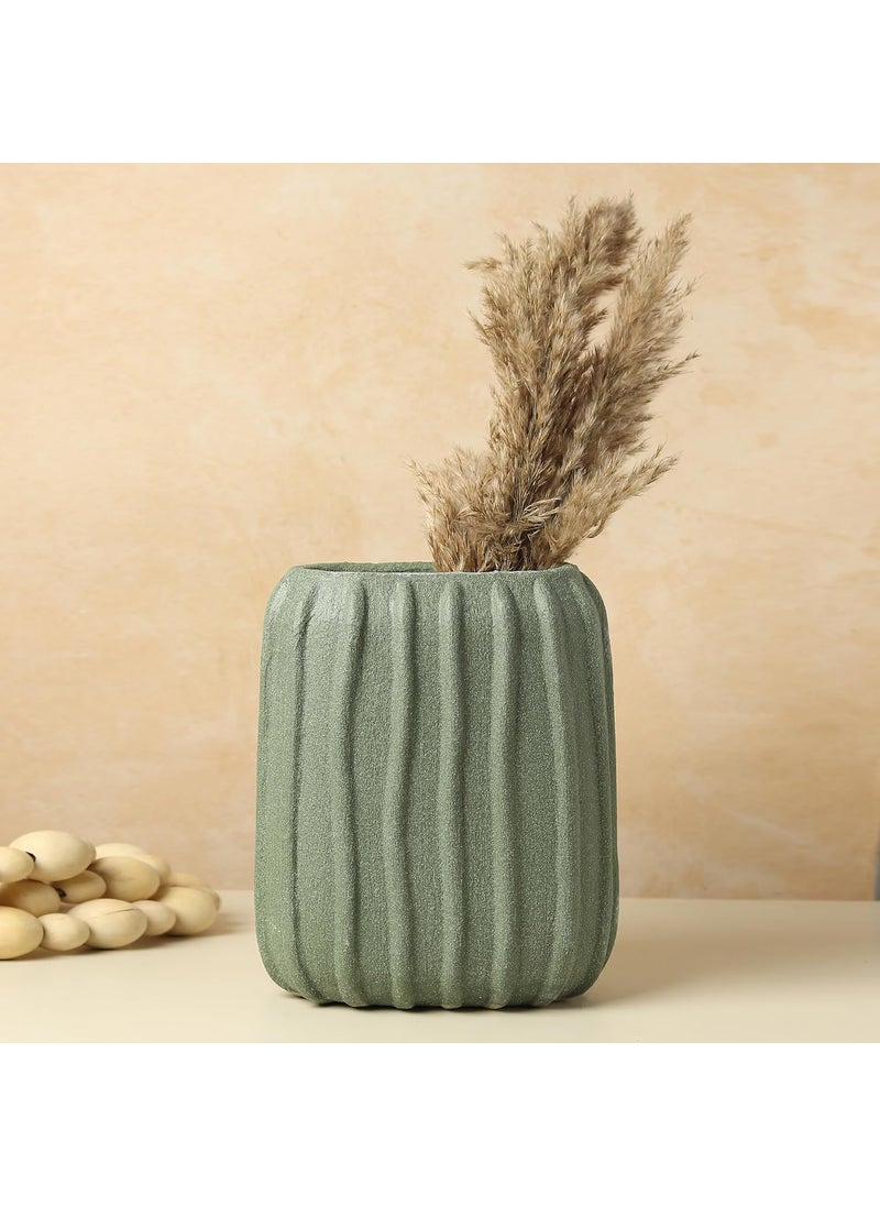 Habere IndiaAll The Cultures Fabricating India Ceramic Flower Vase Vases for Home Decor Flower Pot for Living Room Flower Vase Vase for Living Room Ceramic Vase M L205xW135xH235 CM