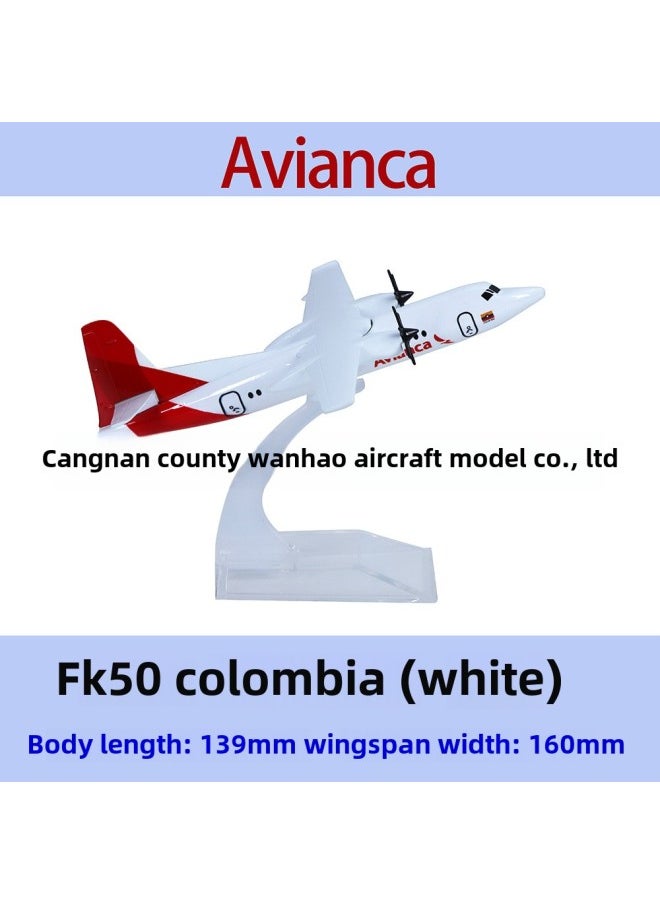 Stall ATR72-600 And FK50 Model Metal Solid Propeller Gift Collection 16cm-Color:ATR Firefly