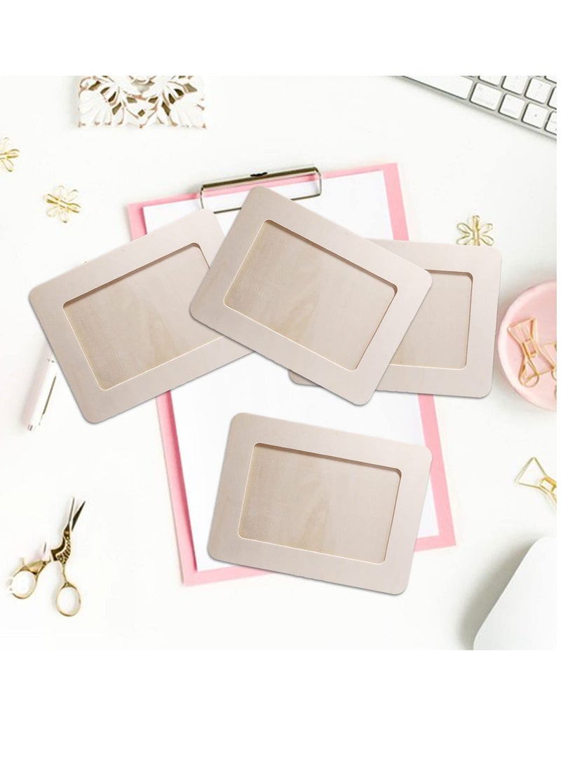 Unfinished Solid Wood Picture Frames for Arts Crafts 15Pcs DIY Wood Picture Frames for Arts Crafts Children's Picture Frame Craft Sets DIY Painting Project for Children's Birthday Gifts 19cm x 14cm