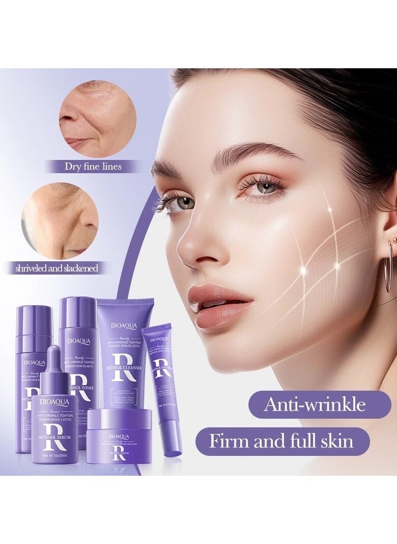 BIOAQUA Natural Skin Care Kit Retinol Brightening Serum Face Care Anti-aging Anti-wrinkle Moisturizing Retinol Skin Care Set