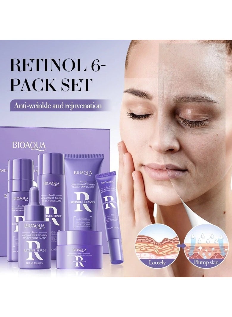 BIOAQUA Natural Skin Care Kit Retinol Brightening Serum Face Care Anti-aging Anti-wrinkle Moisturizing Retinol Skin Care Set