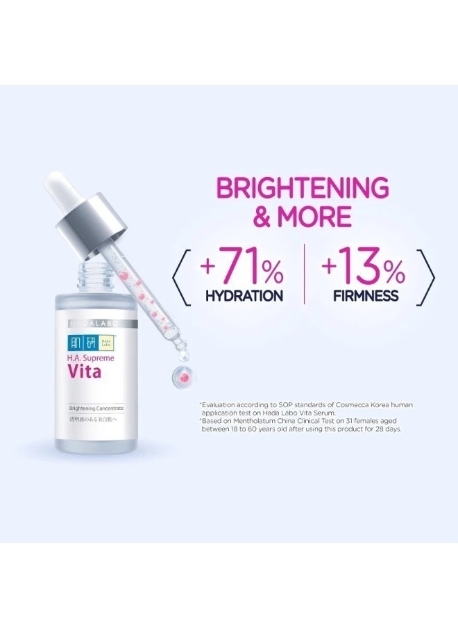 Hada Labo HA Supreme Vita Brightening Concentrate Booster Serum(30ml) [Correct Dark Sport/Niacinamide/Vitamin C]