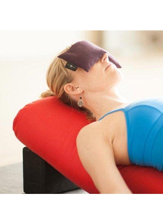 The Yogis Iyengar Yoga Bolster RemovableWashable Cotton Cover with Yoga Eye Pillow