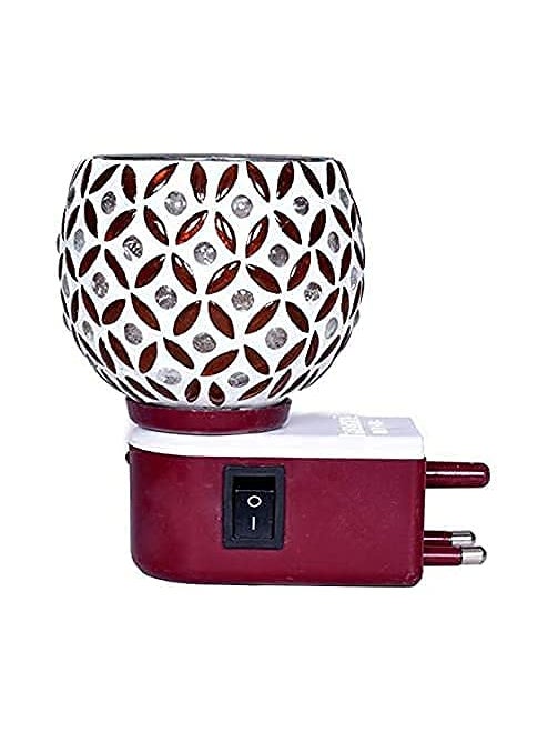 Mahganya Electric Kapoordani with Night Lamp Incense Burner Aroma Burner Aroma Kapoor Dani Electric Kapoor Burner Electric Dhoop Dani Set2 Kapoor dani 0209