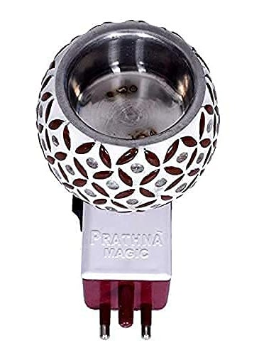 Mahganya Electric Kapoordani with Night Lamp Incense Burner Aroma Burner Aroma Kapoor Dani Electric Kapoor Burner Electric Dhoop Dani Set2 Kapoor dani 0209