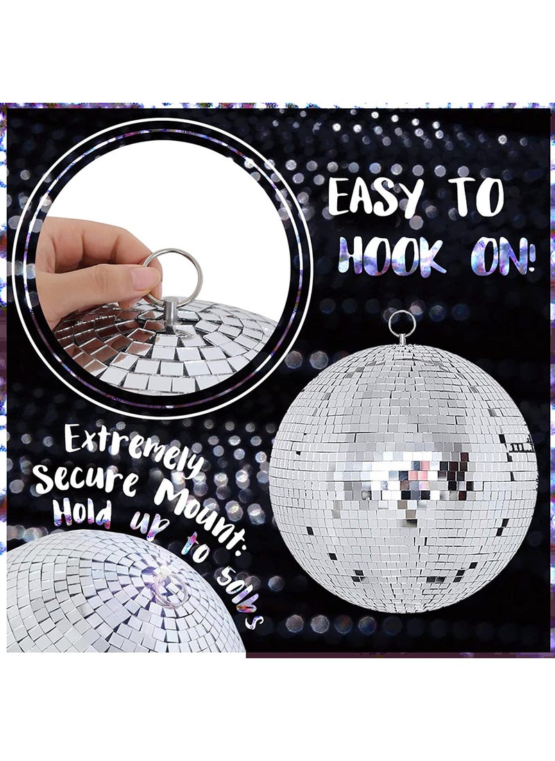 The Breathtaking 12Inch Disco Ball Evoking an Electric Atmosphere and Unleashing Dance Fever at Nightclubs Raves and Special Celebrations