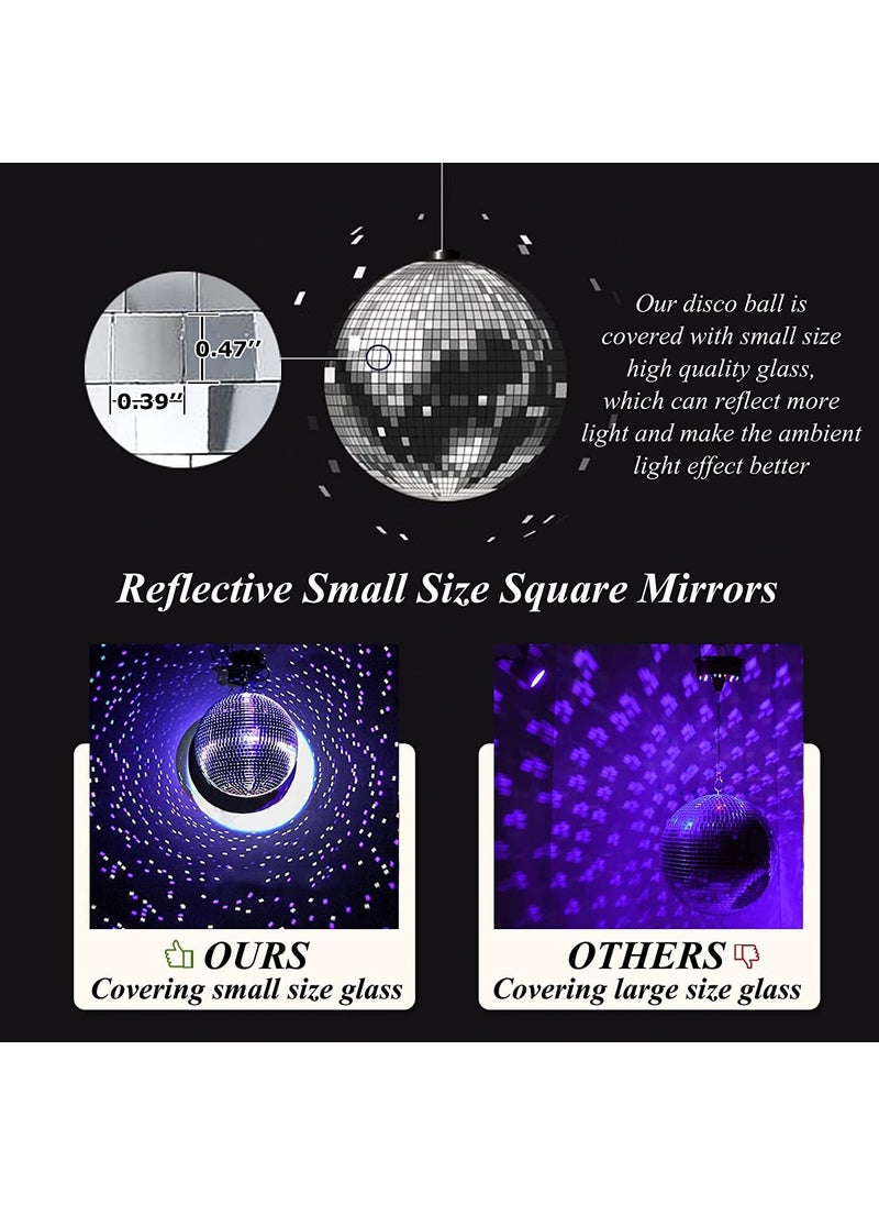 The Breathtaking 12Inch Disco Ball Evoking an Electric Atmosphere and Unleashing Dance Fever at Nightclubs Raves and Special Celebrations