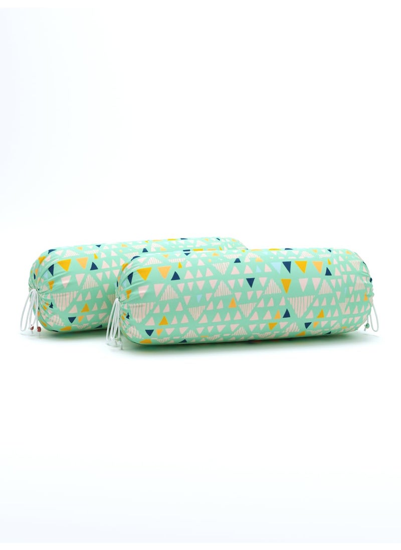 Salona Bichona Sea Green Off White 6 Pieces Printed 152 TC Diwan Set