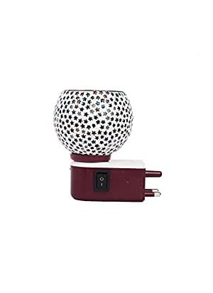 VARiSTY Multipurpose Ceramic Kapoor Dani Night lamp Electric Incense Burner Aroma Burner with Night Lamp Aroma Kapoor Dani Electric Kapur Burner Electric Dhoop Dani for Home Office