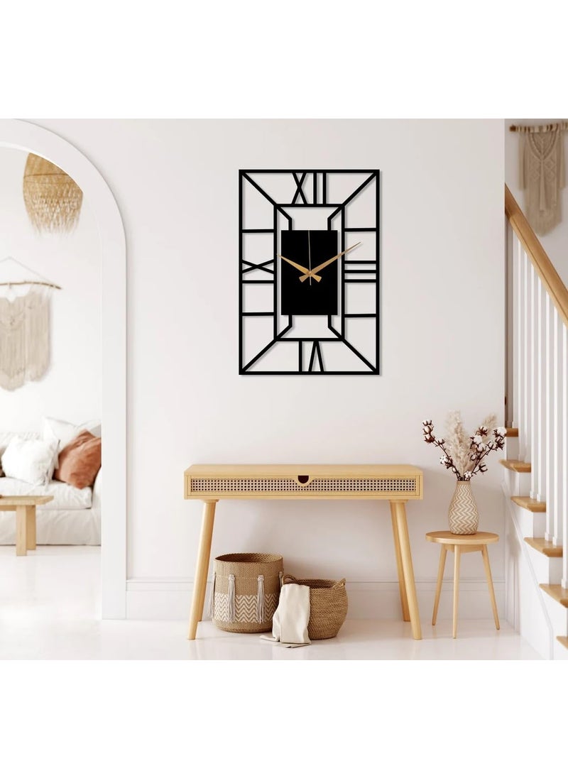 Decorila Metal Wall Clock Large Metal Wall Clock for Square Clock Square Wall Clock Metal Wall Clock Unique Wall Clock Oversized Wall Clock 40 CM DA22