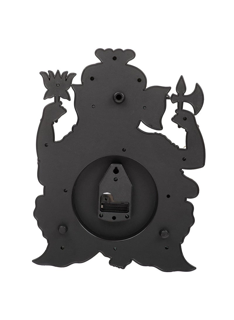 Harbour Analog Latest Stylish New Models Wall Clock with God Ganesh Frame for Home Living Room Hall Bedroom Size Height 43 CM X Width 33 CM Home Decor Big Size Wall Clock Gns ST 3