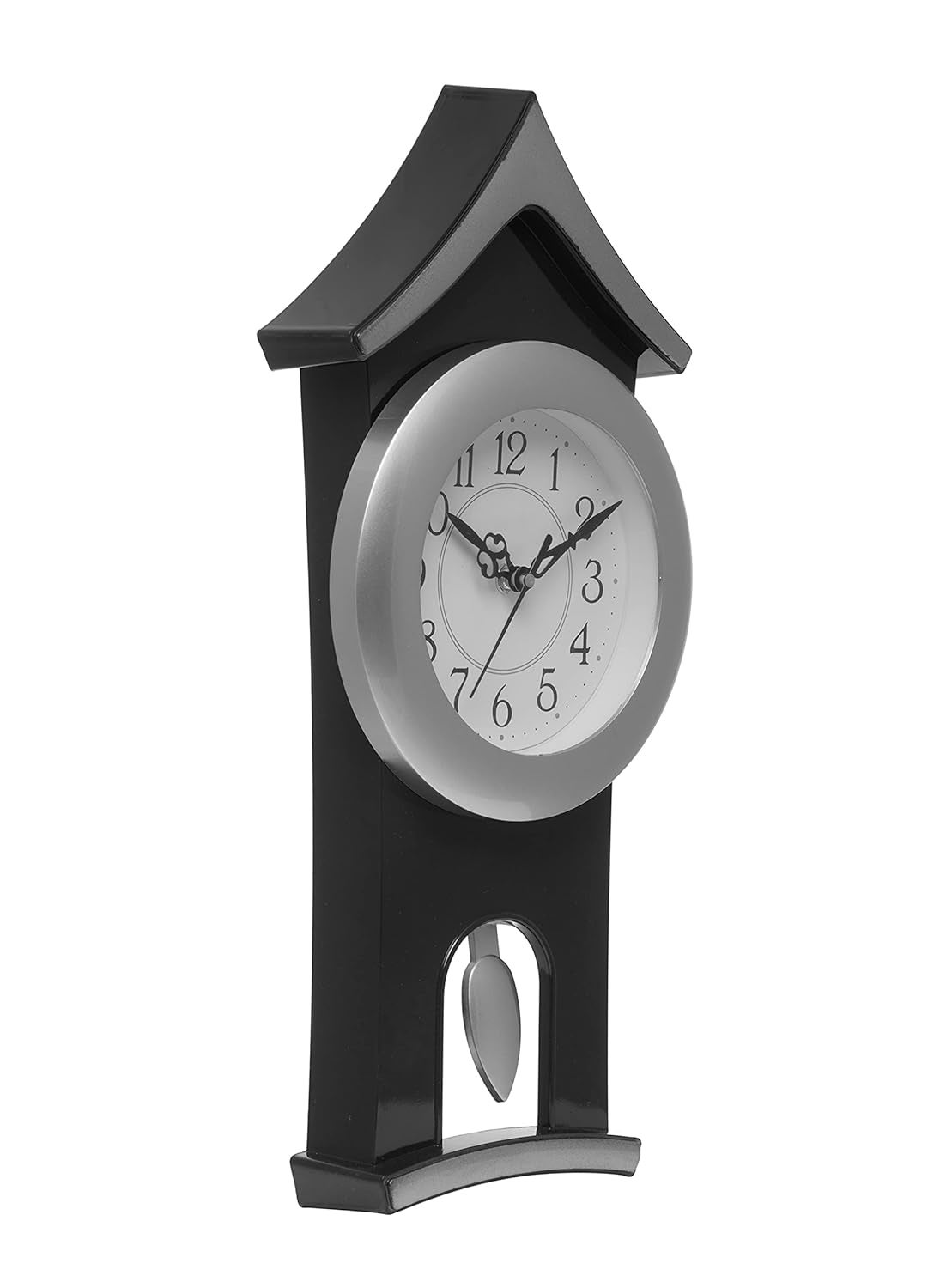Harbour Analog Latest Stylish New Models Wall Clock with Pendulum for Home Living Room Hall Bedroom Size Height 40 CM X Width 175 CM Home Decor Big Size Wall Clock MJ AD 19 MN2