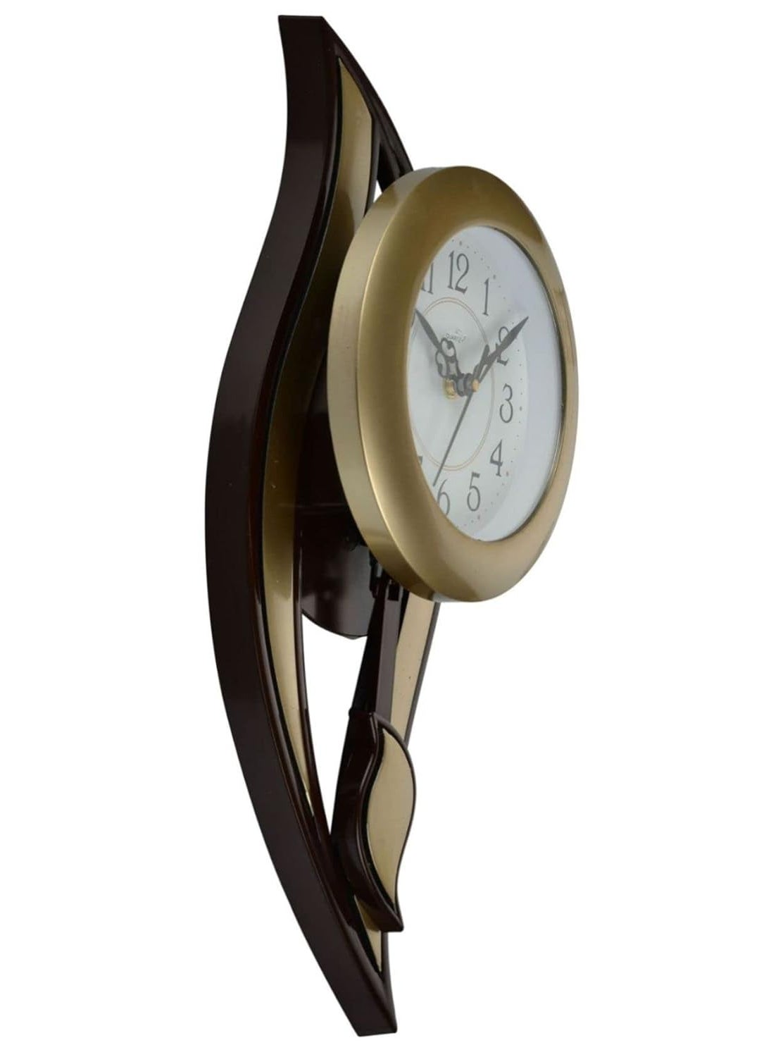 Harbour Analog Latest Stylish New Models Wall Clock with Pendulum for Home Living Room Hall Bedroom Size Height 425 CM X Width 175 CM Home Decor Big Size Wall Clock MJ 18 GLMJ 1