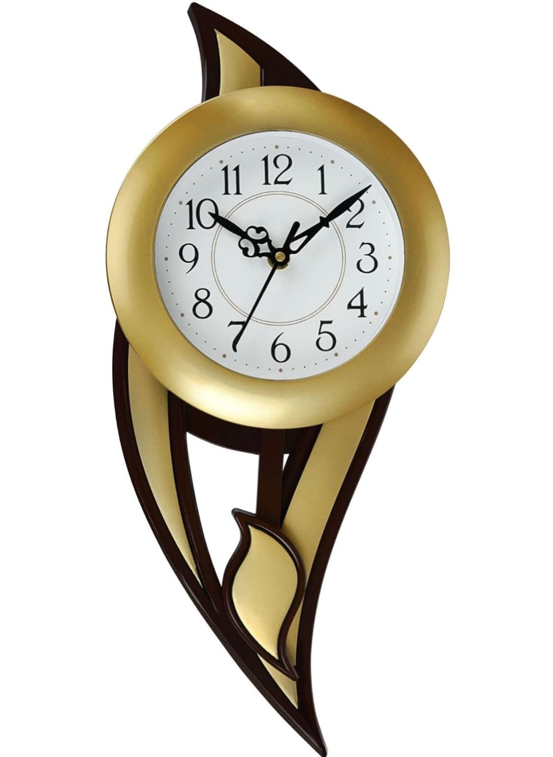 Harbour Analog Latest Stylish New Models Wall Clock with Pendulum for Home Living Room Hall Bedroom Size Height 425 CM X Width 175 CM Home Decor Big Size Wall Clock MJ 18 GLMJ 1