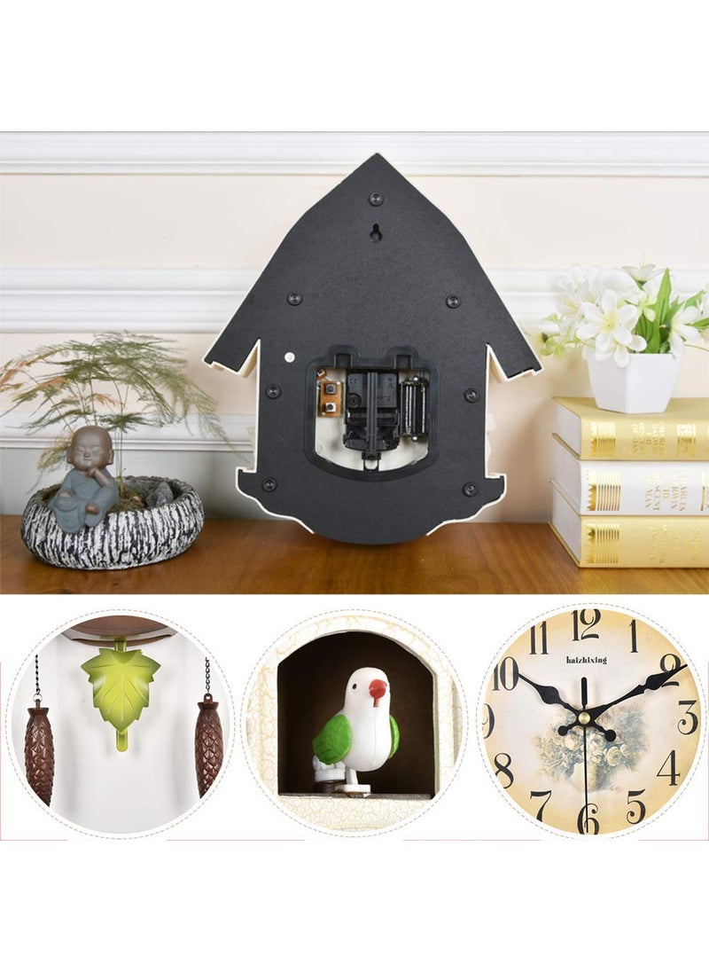 Three Secondz Cuckoo Fixed Door Does not Open or Close Decorative Wall Clock for Home Choco Brown 60 cm x 15 cm x 36 cm