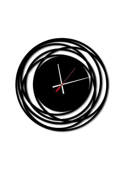 Jobid Venture Wooden Wall Clock Circular Loop for Home Office Farm House Living Room Hall Housewarming Gift