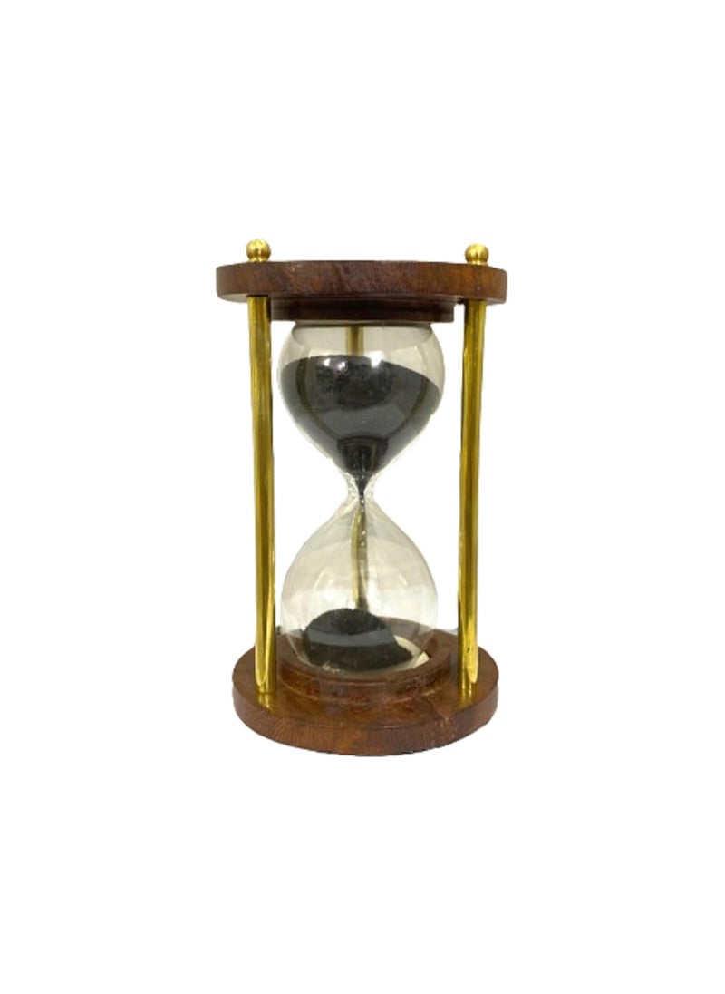 Nautical Brass Glass Sand Timer Hour Glass Antique Sand Clock Ideal for ExerciseTea Making Table Decor Showpiece Design 8
