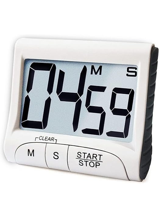 Digital Kitchen Timer 3 Large Display Stopwatch Loud Alarm Magnetic Back for Cooking Classroom Teachers Kids Games Sports Timer for Workouts Exercise