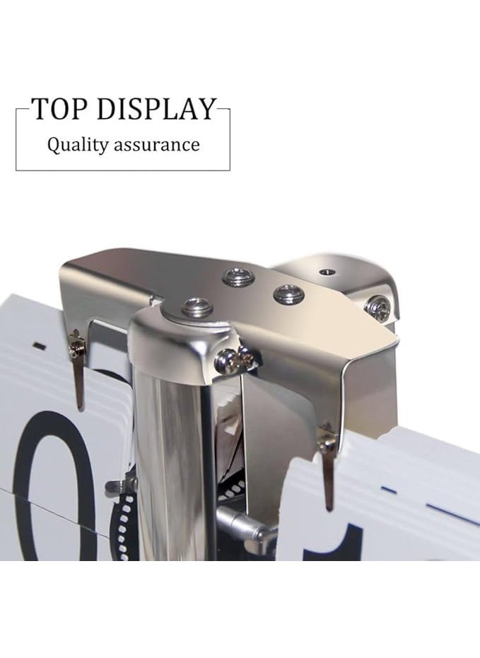 ONTRIP Flip Clock Vintage Desk Clock Retro Flip Down ClockFlip Digital ClockMechanical ClockAuto Flip Clock Table ClockBattery Powered Internal Gear Operated Clock for Office Home