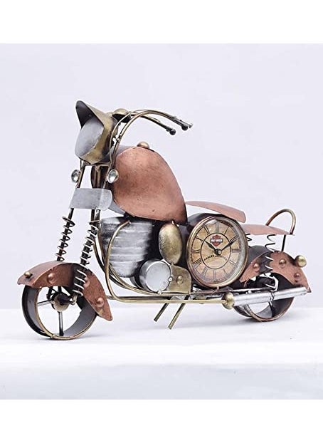 RHD Table Decore Table decoration Dining table Decore Home Decore BIKE CLOCK 3 DAIL A Perfect for Restaurant office caf living room Bedroom gift SIZE 14 3 9