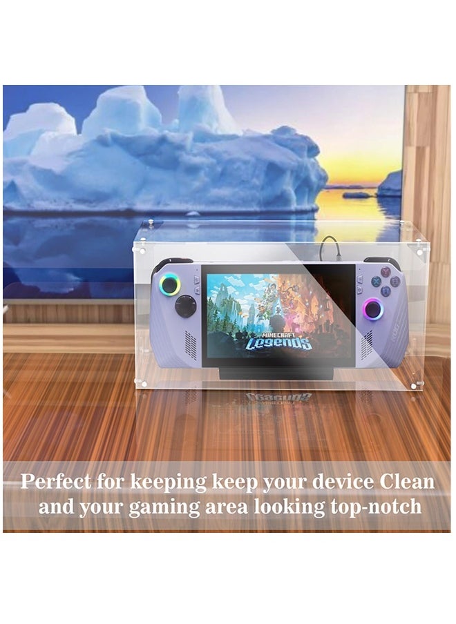 Transparent Acrylic Gamepad Case for ASUS Rog Ally Handheld Console Dustproof Display Shell