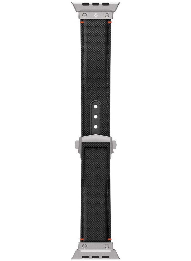 Classic Fit Apple Watch Band for Apple Watch Ultra 2/1 49mm, Series 10 46mm, 9/8/7 45mm, SE2/SE/6/5/4 44mm, 3/2/1 42mm Adjustable Loop Band Strap - Black