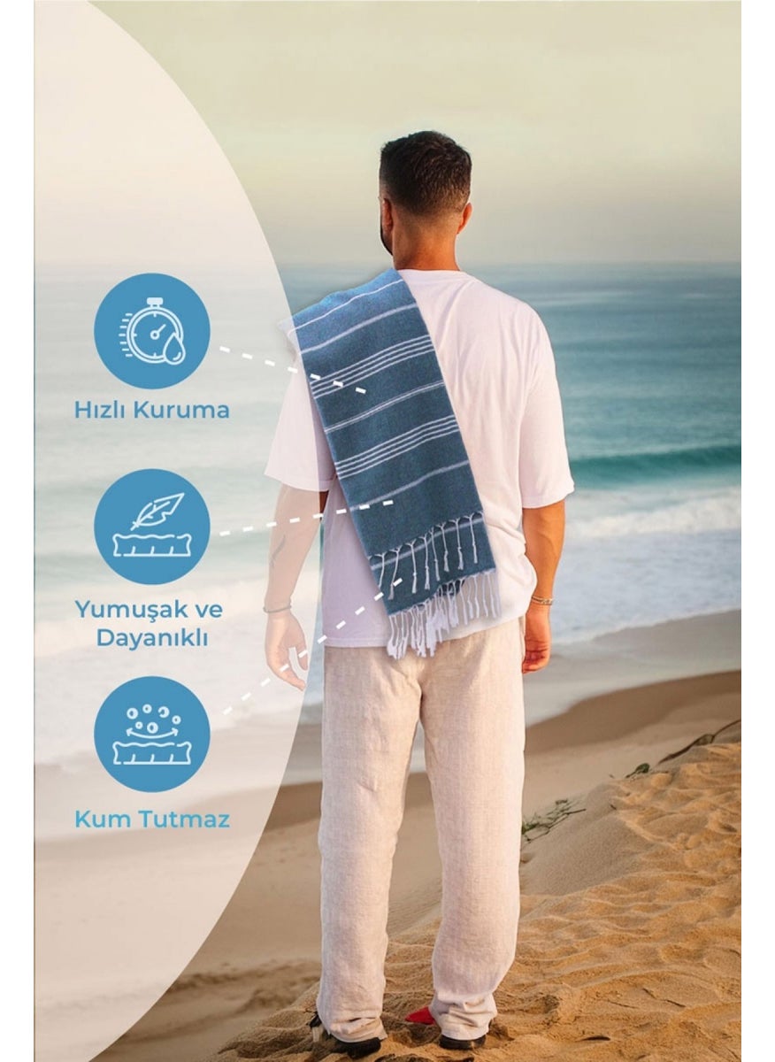 Peshtamal Beach Towel 90X140 - Blue