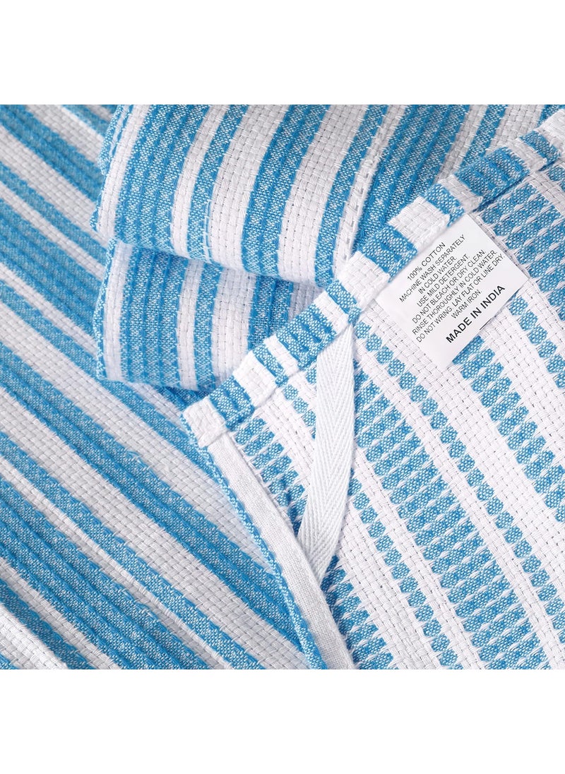 LFH Home Kitchen Dish Towel 18x28 Inch 100 Natural Cotton Set of 6 Highly Absorbent Quick Dry Machine Washable Reusable Dish Cloth Tea Towel Bar Towel Drying Dish Household Cleaning Light Blue