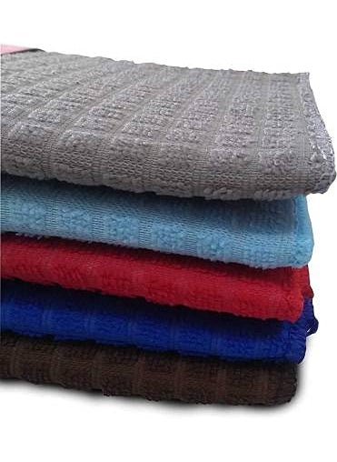 S R EXCLUSIVE 50 cm Microfiber Dish Drying Mat for Kitchen Microfiber Cushion pad Tableware Drying mat Random Design Pack of 5