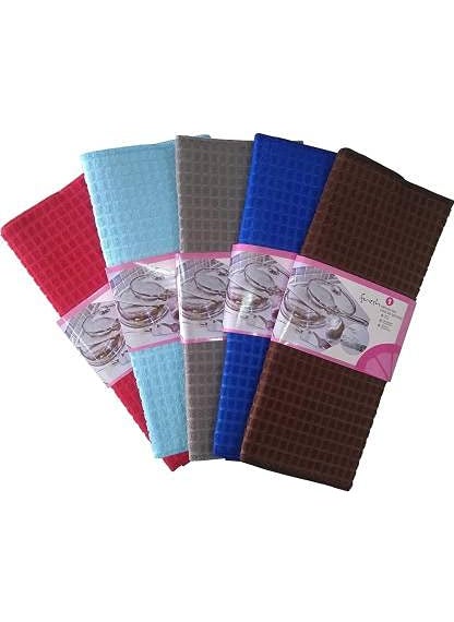 S R EXCLUSIVE 50 cm Microfiber Dish Drying Mat for Kitchen Microfiber Cushion pad Tableware Drying mat Random Design Pack of 5