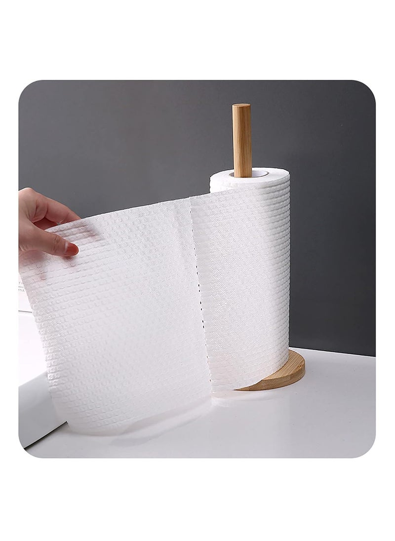 Vrunshi Reusable Paper Kitchen Towels Kitchen Towels Dishcloth Set NonWoven Reusable Kitchen Tissue Roll NonStick Oil Absorbent for Kitchen Household Use Pack of 2