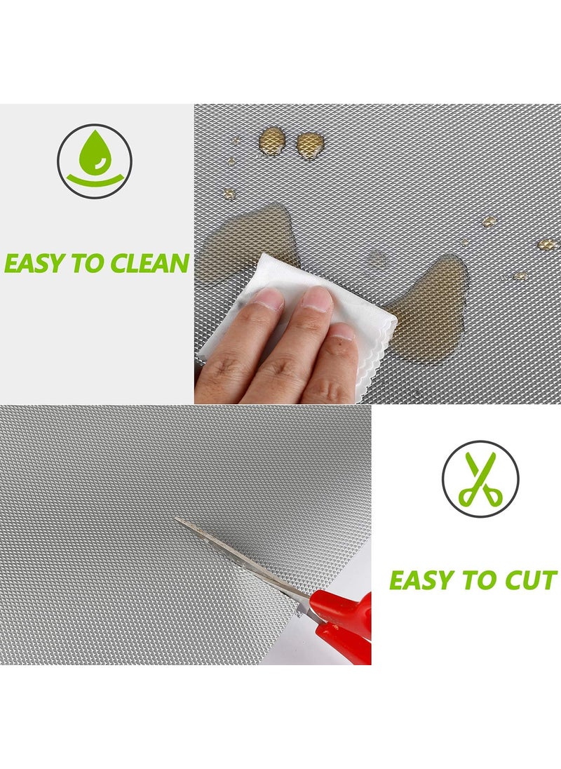 Unify Multipurpose 45cm x 5m Super Strong EVA AntiSlip Bathroom Kitchen Cabinet Drawer Shelf Mat Liner Sheets Roll Fridge Mats Shelf Liners Cupboard Sheets Table Mat Brown 5 Meter