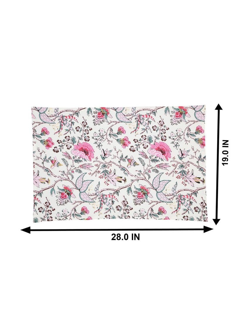Texstylers AntiBacterial Kitchen Dish Towels XLarge 18 x 28 inch 4pc Set Cotton Printed EcoFriendly Cotton Teatowel for Quick Cleaning Drying Plates Glasses Baby Pink