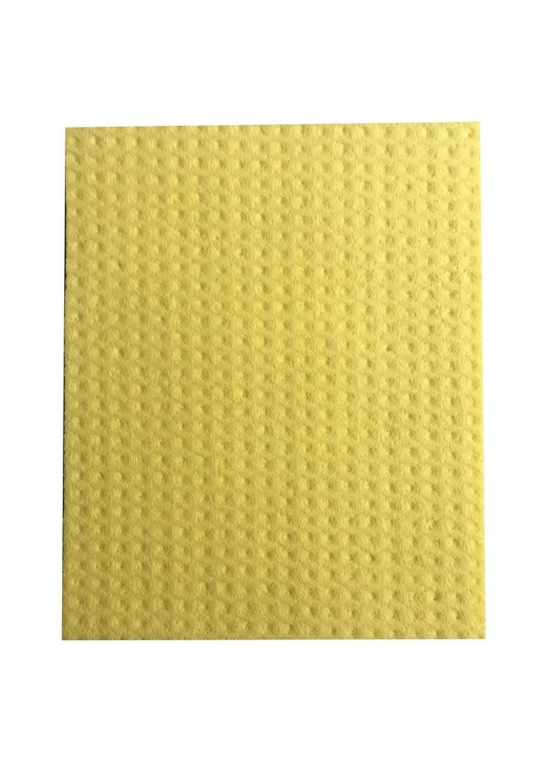 Kannu Polyester Blend Cellulose Cleaning Sponge for Kitchen 20 x 16 x 05 cm Pack of 10 Wipes Multicolour