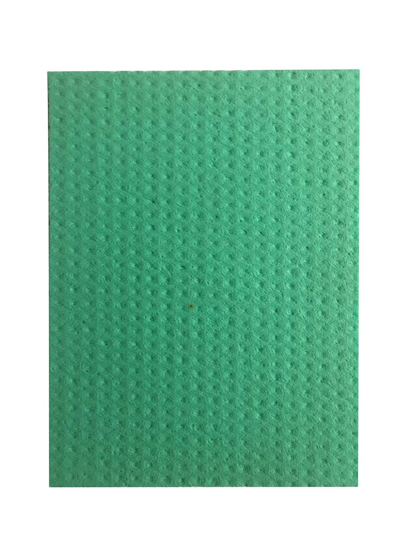 Kannu Polyester Blend Cellulose Cleaning Sponge for Kitchen 20 x 16 x 05 cm Pack of 10 Wipes Multicolour