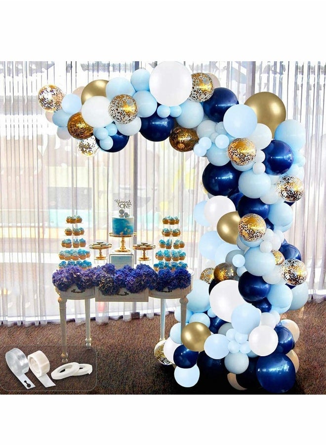 Balloon Arch Garland Kit 94 Pcs Repeatable Gold Latex Confetti Balloons Pack for Birthday Baby Shower Wedding Anniversary Backdrop Party Decorations Party Supplies