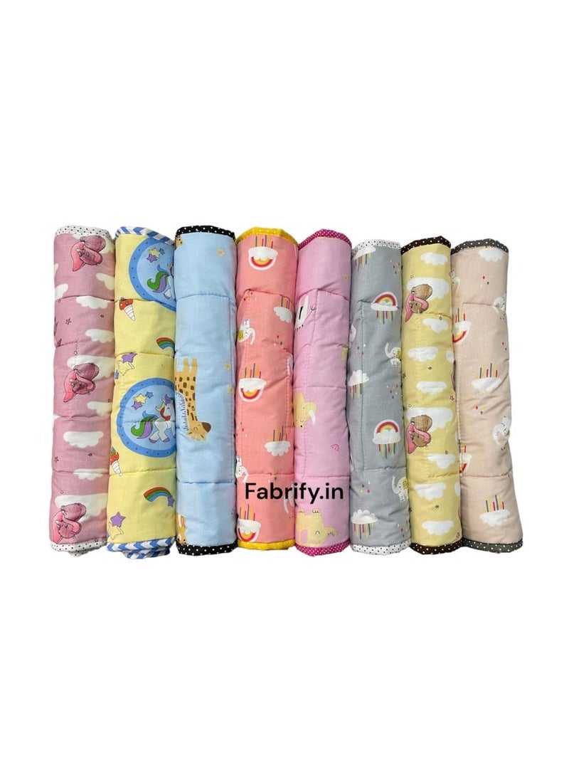 Fabrify Cotton Newborn Baby Godadi Baby Bed Mattress 06 Months Multicolor Random Design Full 3 Modern
