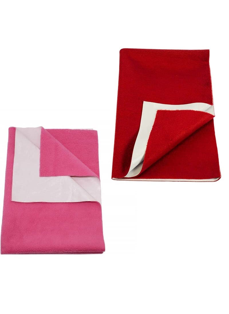 Soft and Comfortable Baby Waterproof Rubber Sheet Quick Dry Bed Protector Waterproof Baby Cot Sheet Medium Size 100cm x 70 cm 100 reusable