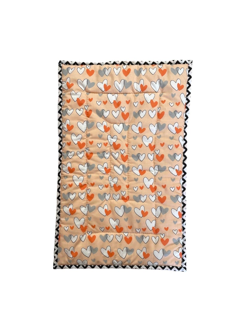 Fabrify 100 Cotton Newborn Baby Godadi Baby Bed Mattress Rilka Bedsheet 012 Months Multi Color100x70 Orange