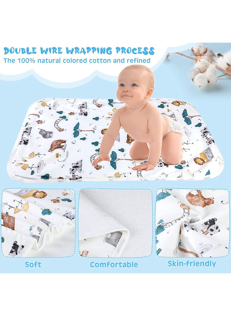 ShopiBuy Baby Waterproof Bed Pad Bed Wetting Pads Washable for Kids Toddler Potty Training Pads Baby Wateproof Pad Mat for Pack n PlayCribMini Crib Reusable Incontinence for KidsAdultPets