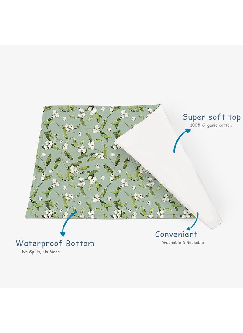 Snugkins Baby Diaper Changing Mat Baby Urine Sheet Reusable Waterproof Nappy Changing Mat Super Absorbant Mat Ideal for Newborn Babies 012 Months28 x 18 InchesPack of 1 Cheery Berries
