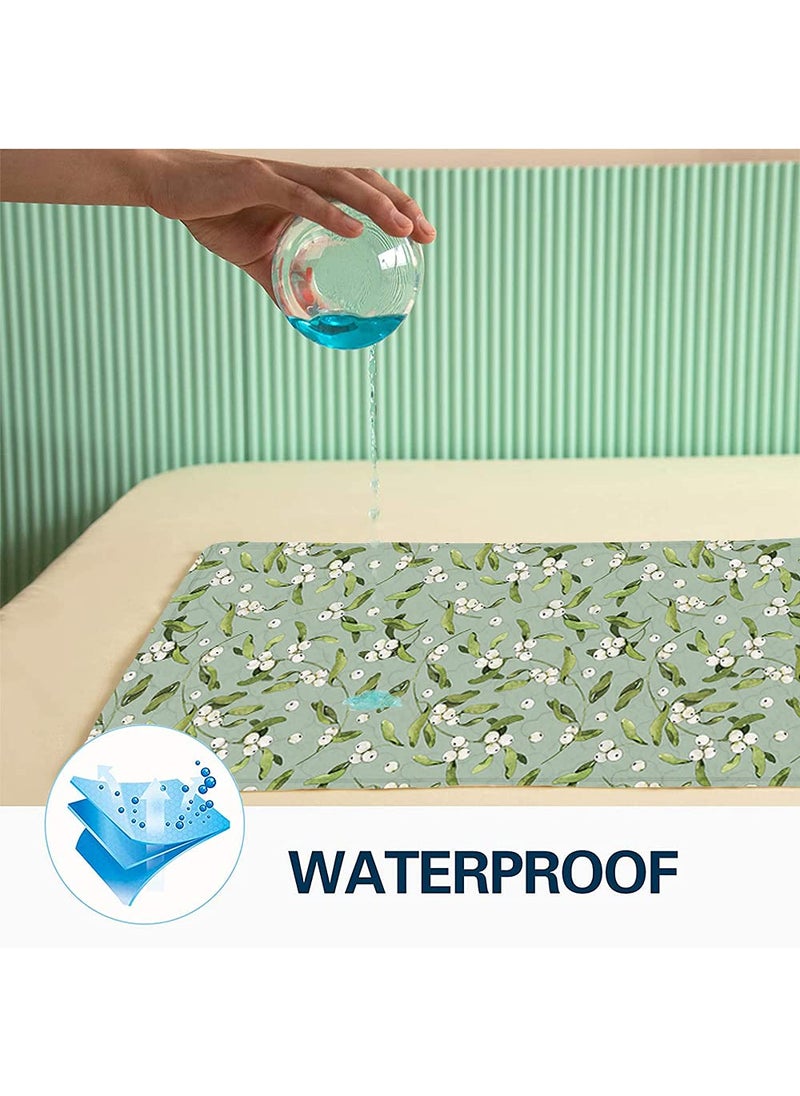 Snugkins Baby Diaper Changing Mat Baby Urine Sheet Reusable Waterproof Nappy Changing Mat Super Absorbant Mat Ideal for Newborn Babies 012 Months28 x 18 InchesPack of 1 Cheery Berries