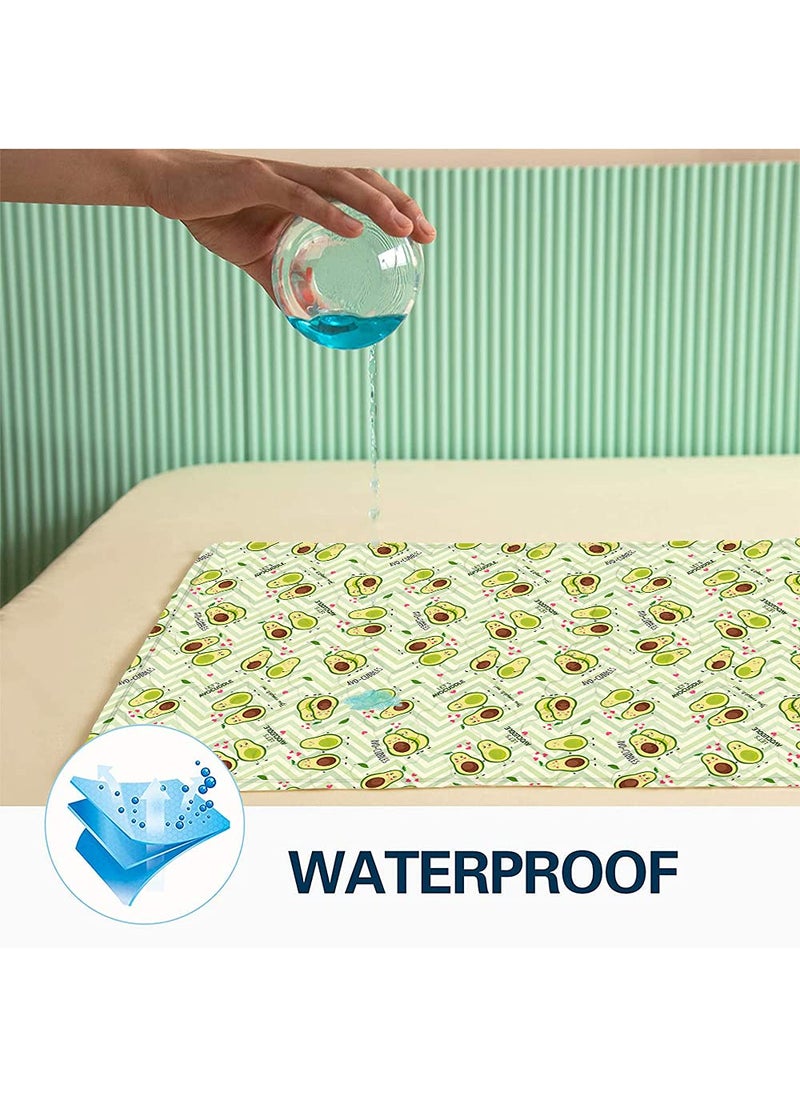 Snugkins Baby Diaper Changing Mat Baby Urine Sheet Reusable Waterproof Nappy Changing Mat Super Absorbant Mat Ideal for Newborn Babies 012 Months28 x 18 InchesPack of 1 Avocuddle