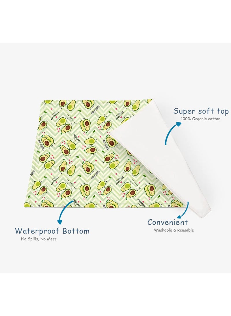 Snugkins Baby Diaper Changing Mat Baby Urine Sheet Reusable Waterproof Nappy Changing Mat Super Absorbant Mat Ideal for Newborn Babies 012 Months28 x 18 InchesPack of 1 Avocuddle