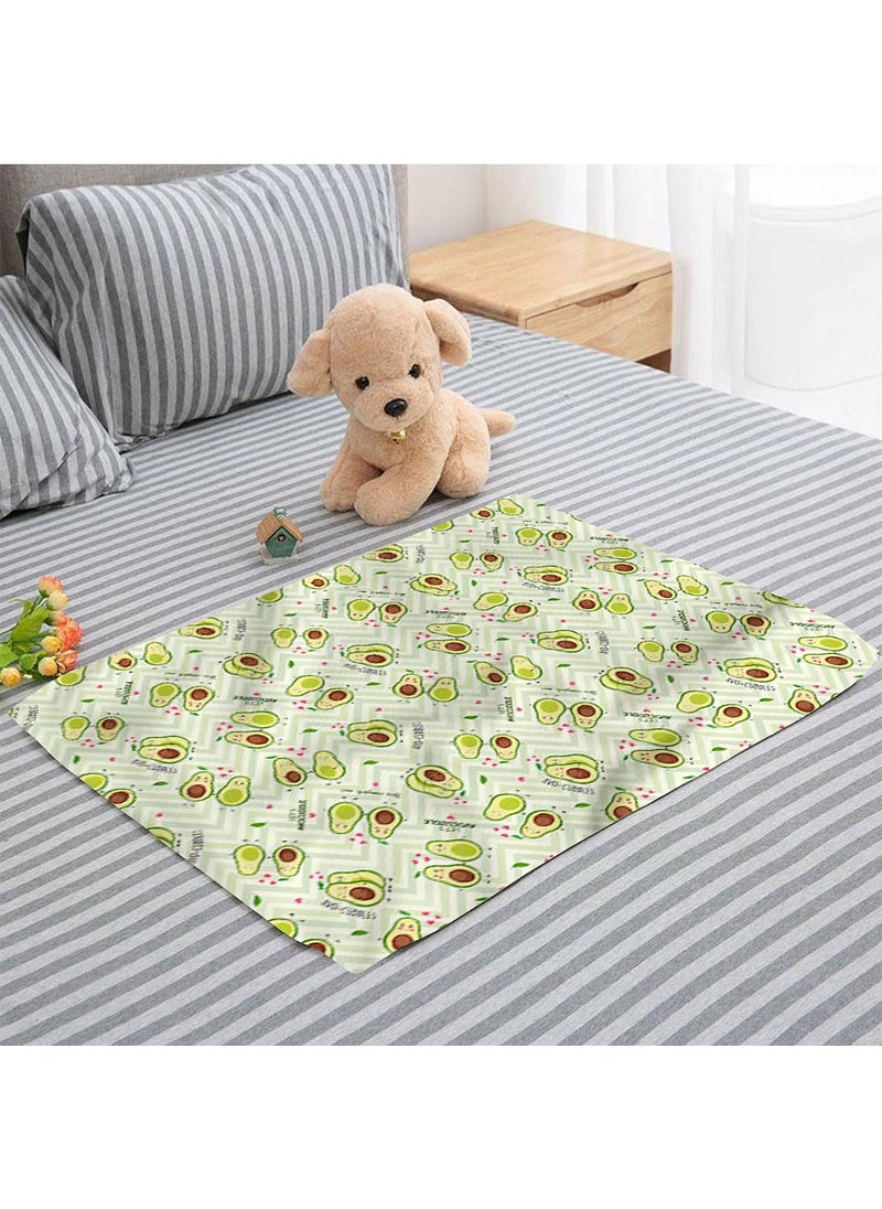 Snugkins Baby Diaper Changing Mat Baby Urine Sheet Reusable Waterproof Nappy Changing Mat Super Absorbant Mat Ideal for Newborn Babies 012 Months28 x 18 InchesPack of 1 Avocuddle