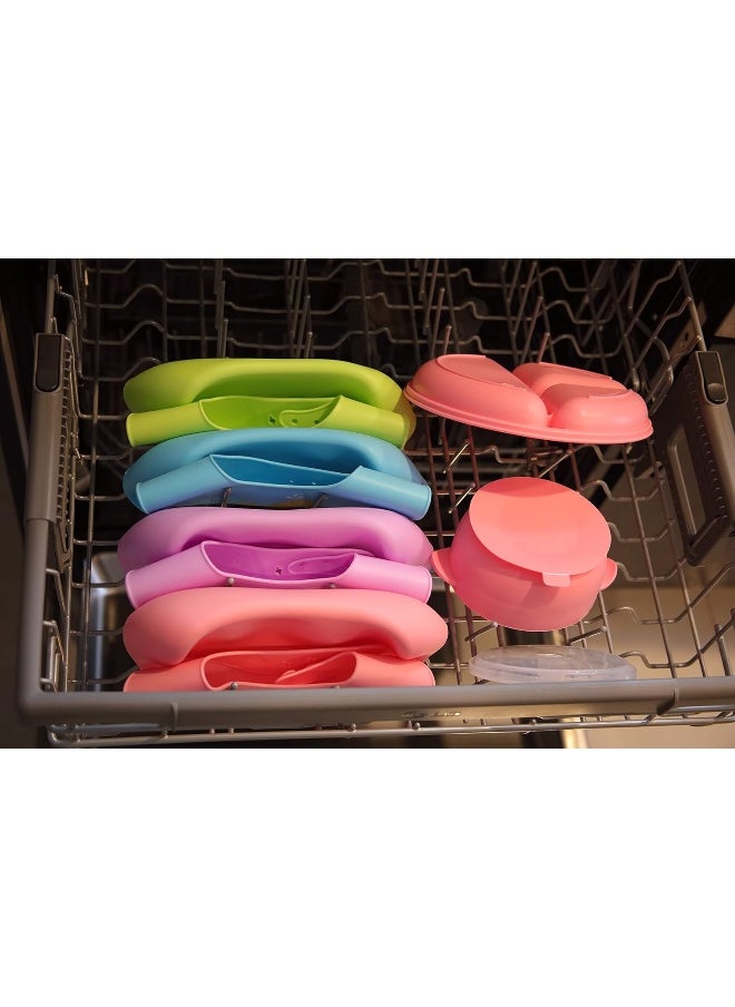YMCF Products 2-Pack Waterproof Silicone Baby Bib Light Weight Comfortable Easy Wipe Clean